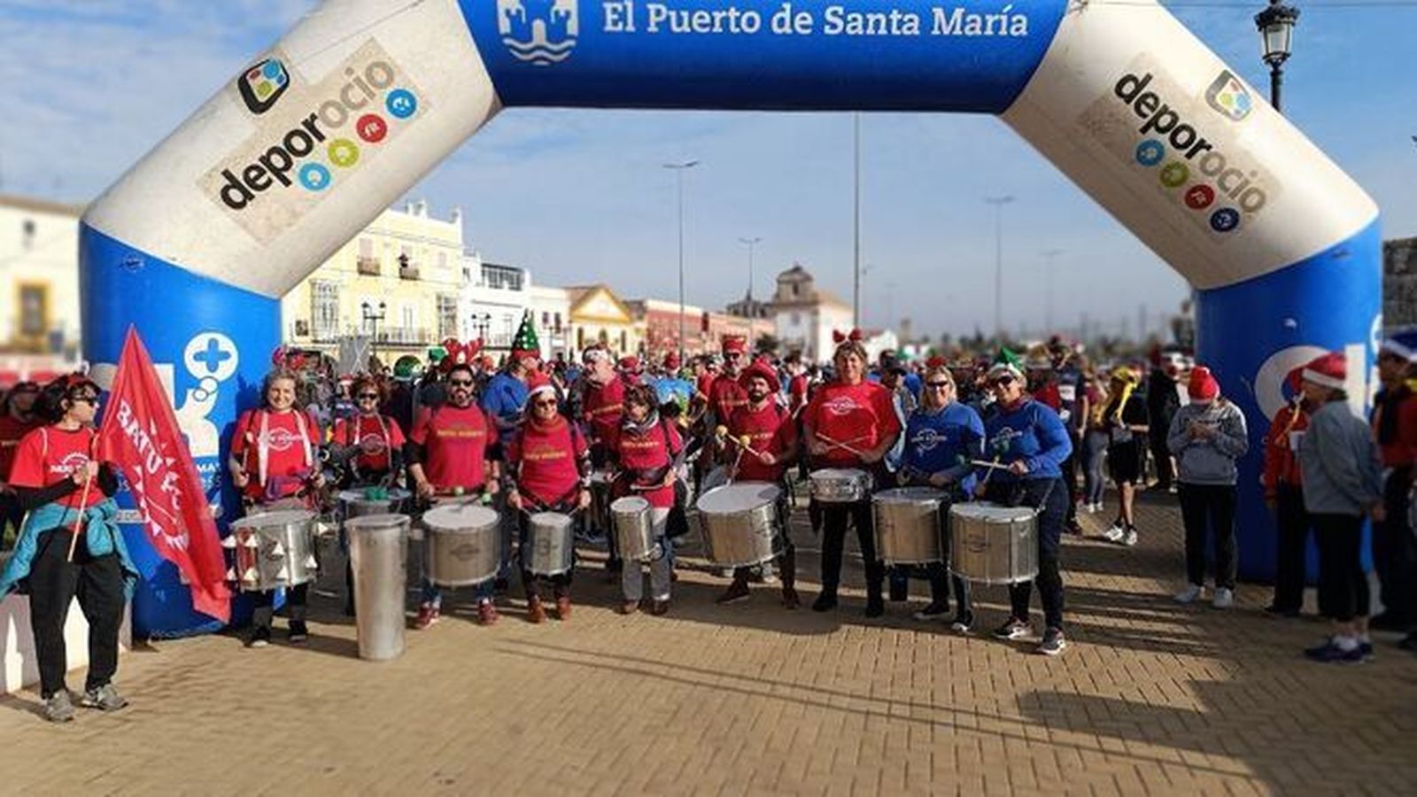 La asociación Batupuerto, en una de las cabalgatas de las pasadas navidades.