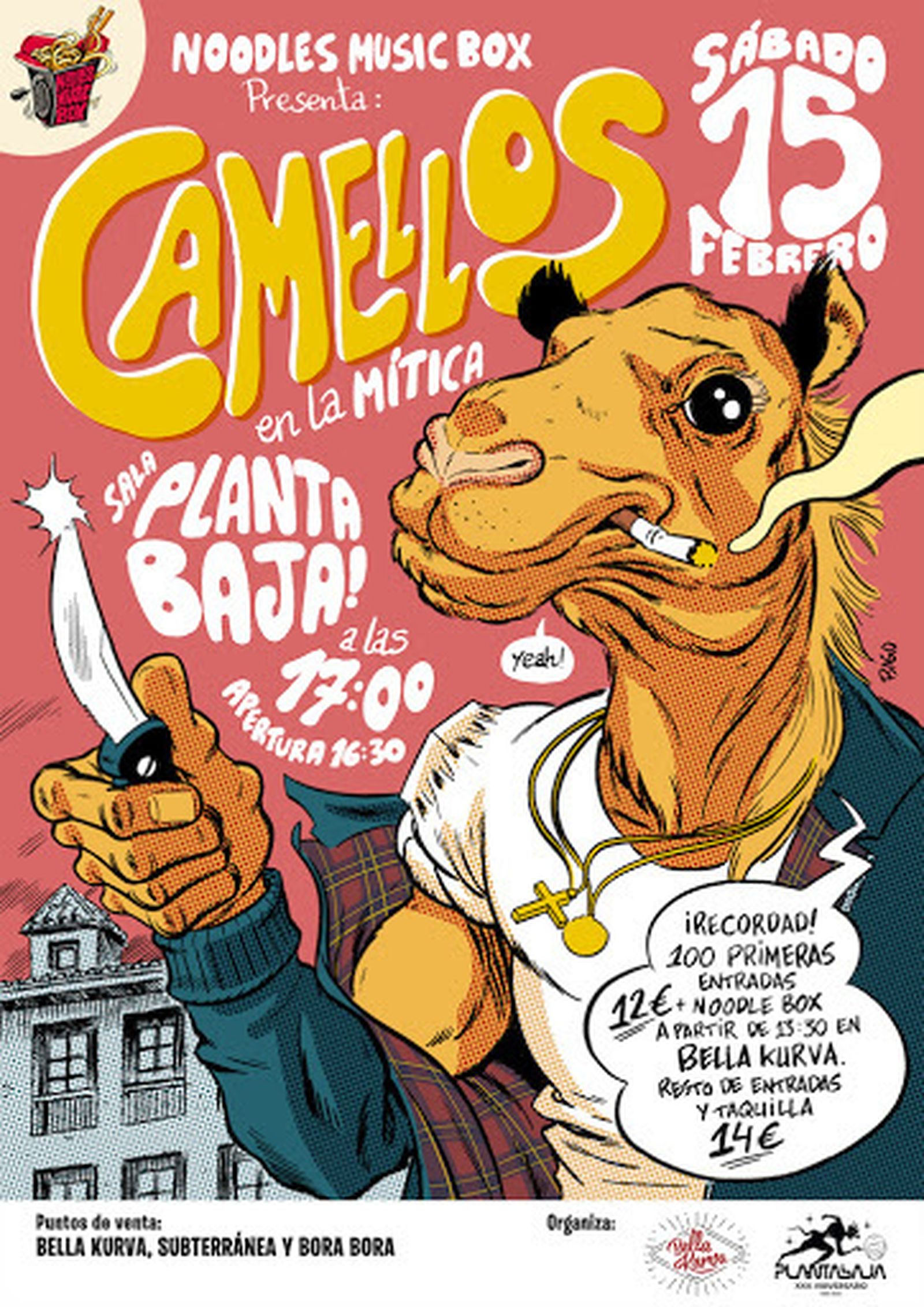 Cartel de Camellos en 'Noodle Music Box'