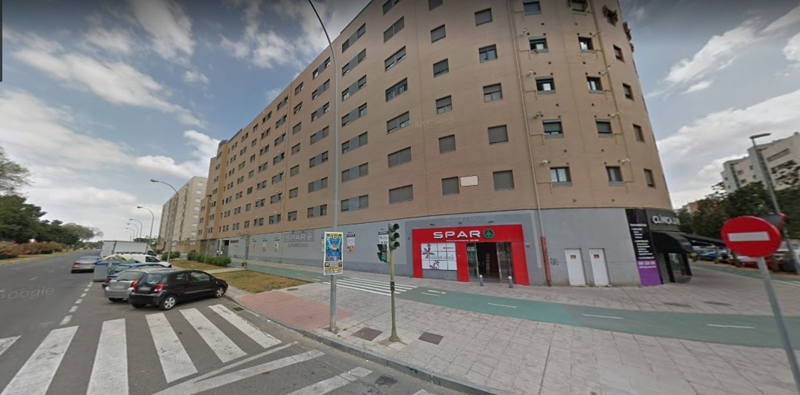 El supermercado donde ocurrió el atraco.