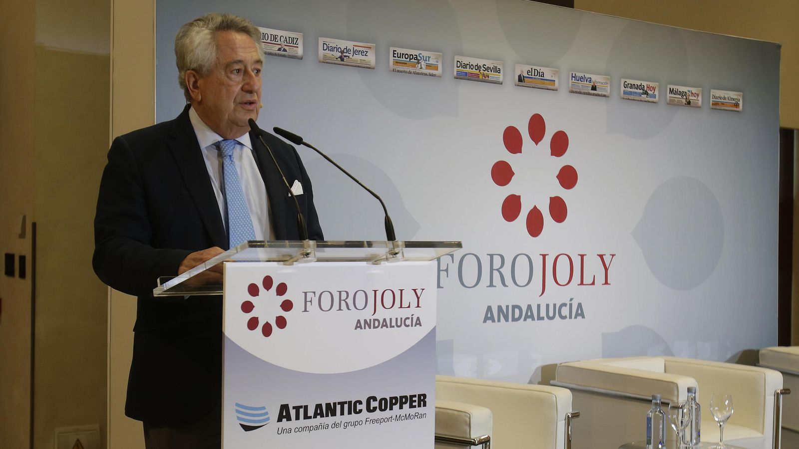 Javier Targhetta, durante la presentación del acto