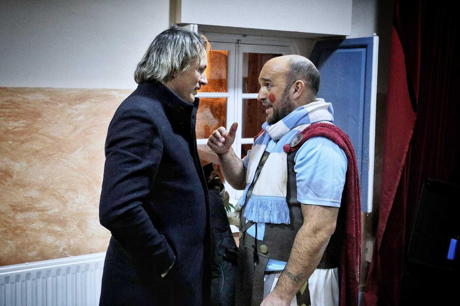 Chirigota 'La chirigota del Lazio' en camerinos