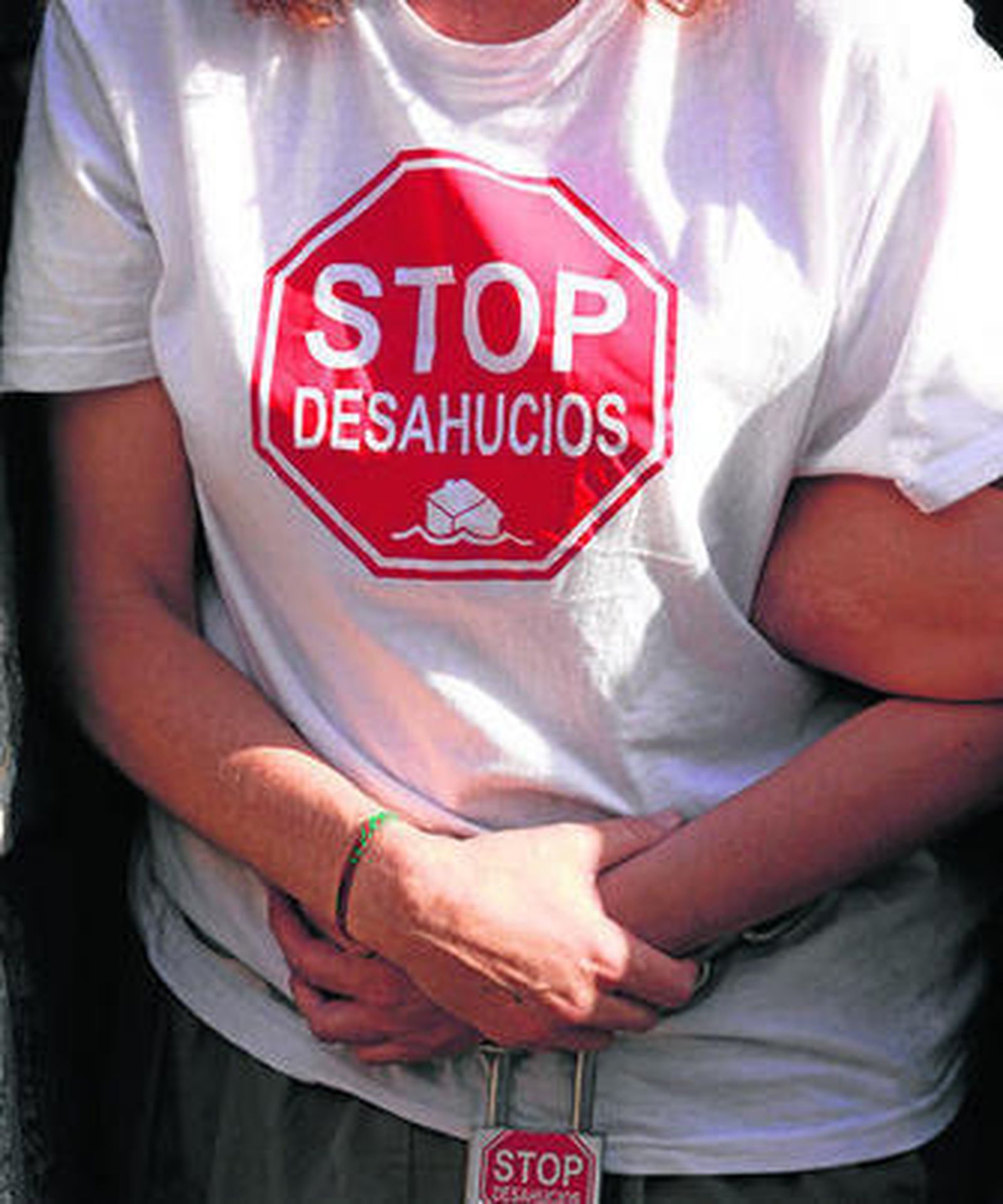 Imagen de archivo de una protesta contra los desahucios.
