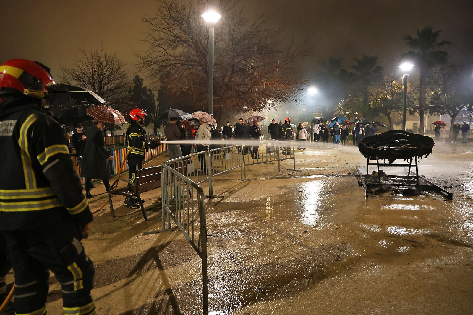 Imágenes de la quema del choco en Huelva