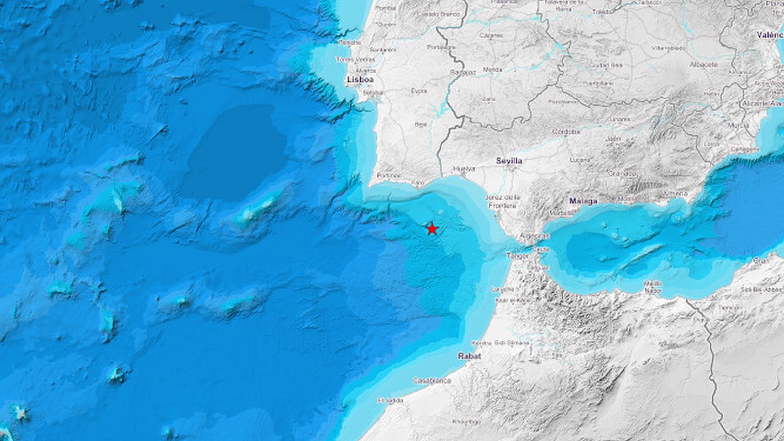 Localización del terremoto según el IGN.