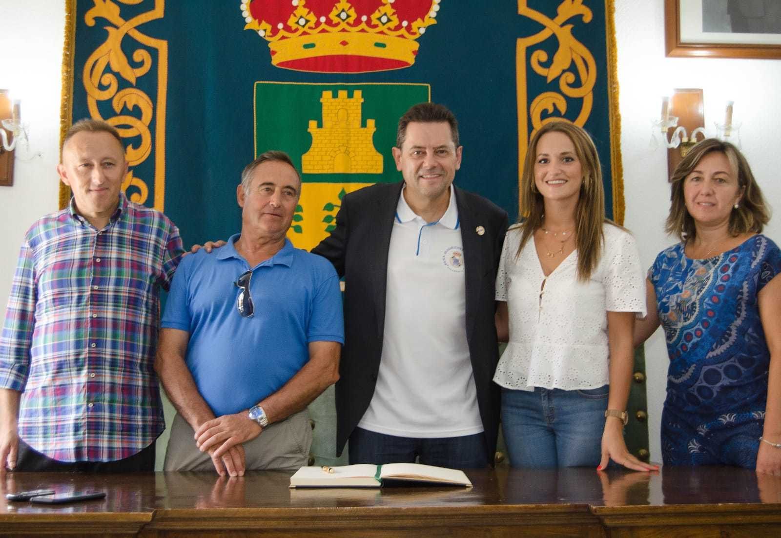 El periodista en el Ayuntamiento de Cantoria