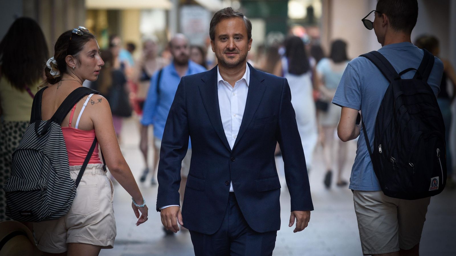 Eduardo Peinado, en el centro de Sevilla.