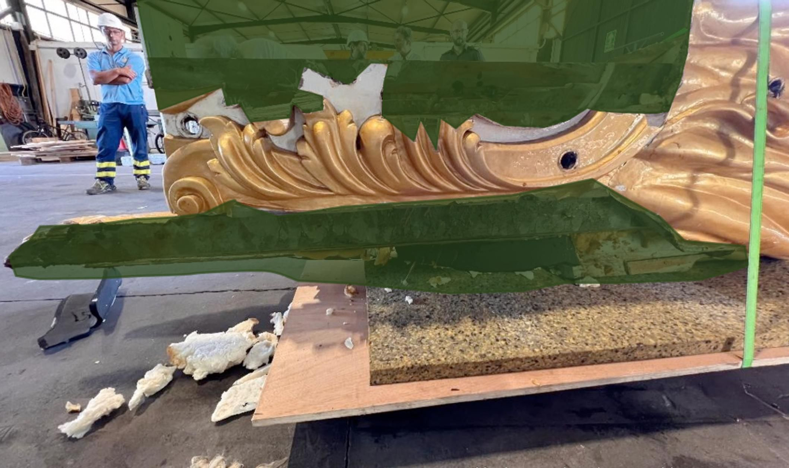 Así ha sido la restauración en Jerez de la diosa de Elcano