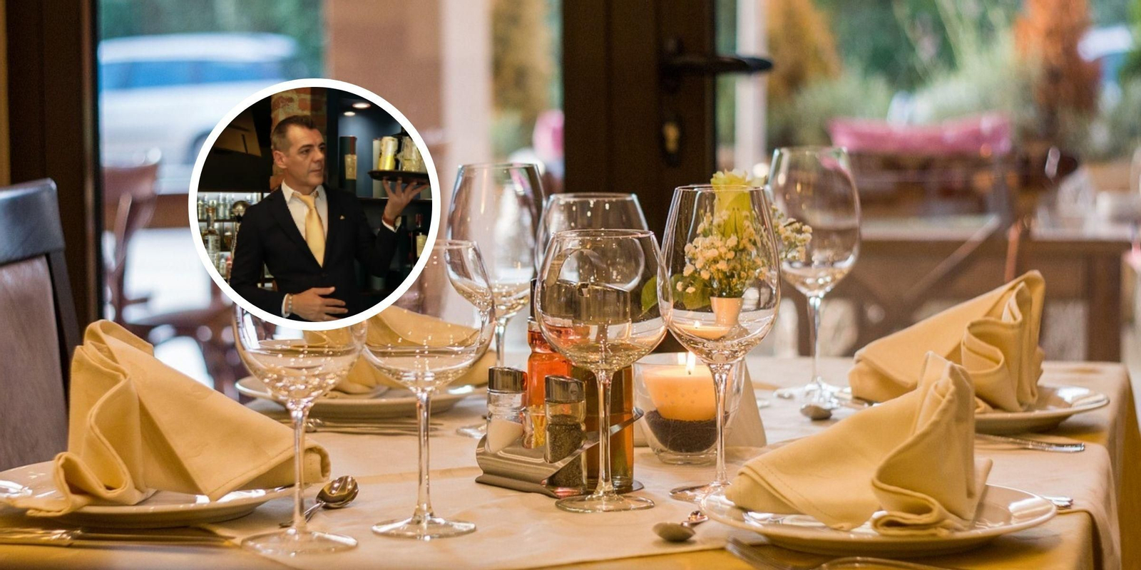 Manuel, el camarero sevillano conocido como "Bandera Luna"