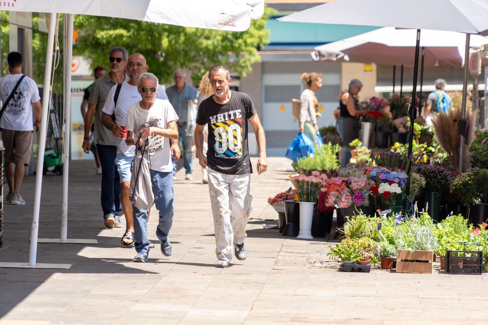 La Plaza del Mercado de Huelva, animado rincón de la vida cotidiana,