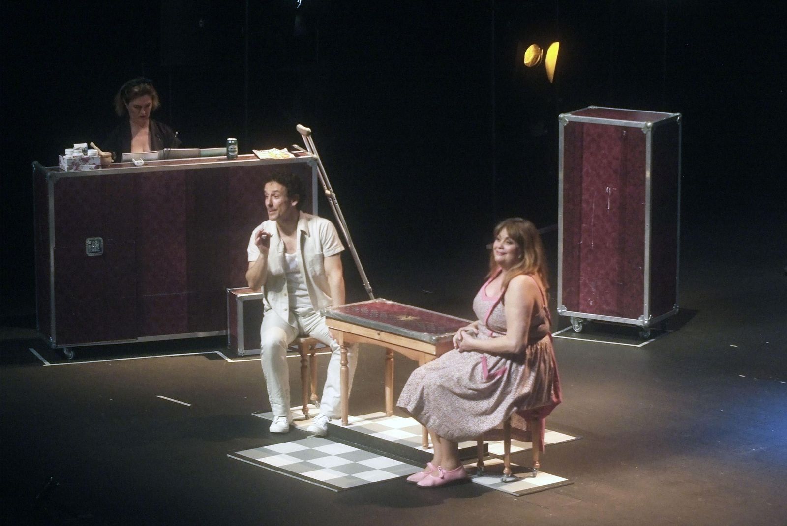 Víctor Ullate Roche y Marta Valverde durante la representación de la obra.