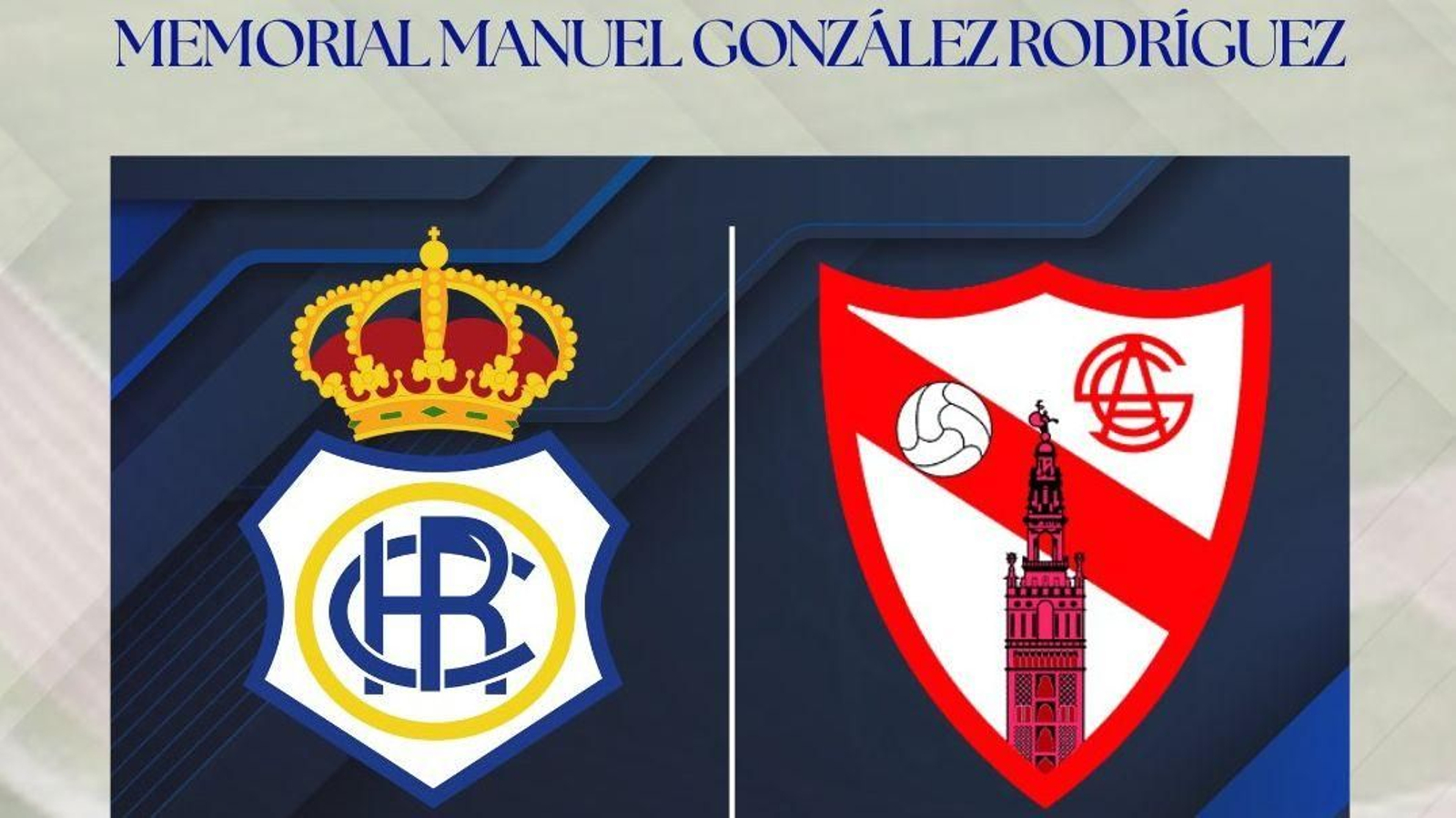 Cartel de un nuevo amistoso del Recreativo.