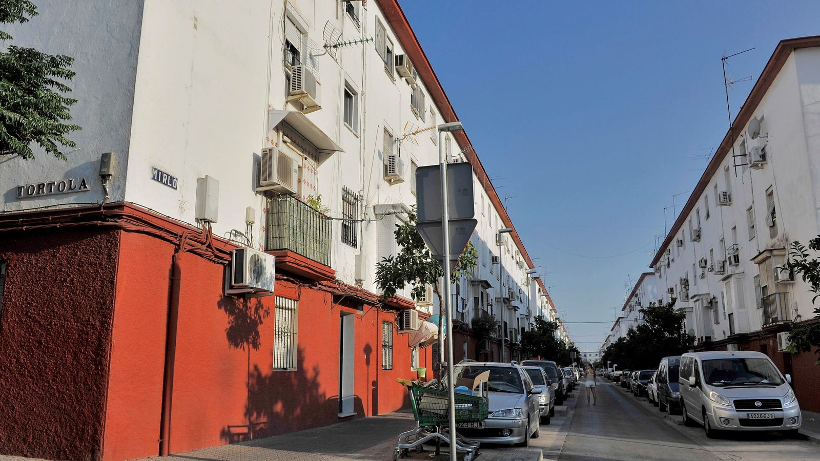 Una calle de Los Pajaritos.