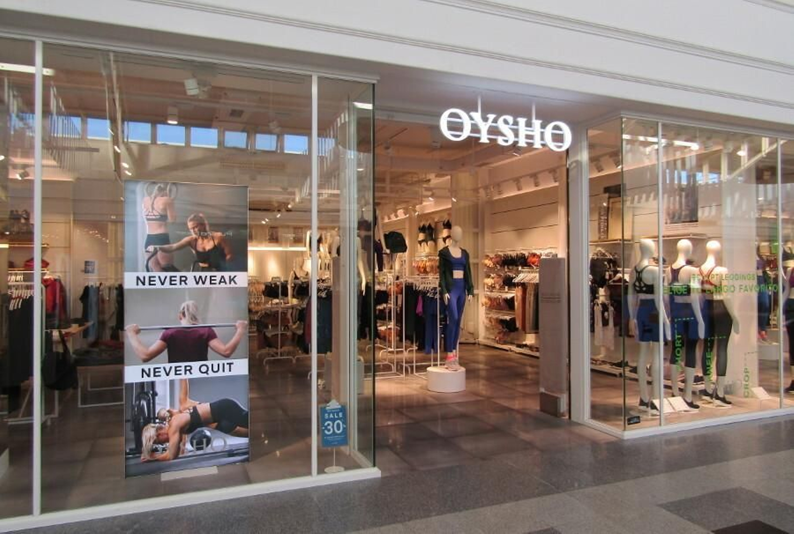 Oysho anuncia que cerrará su tienda de El Paseo el 31 de enero.