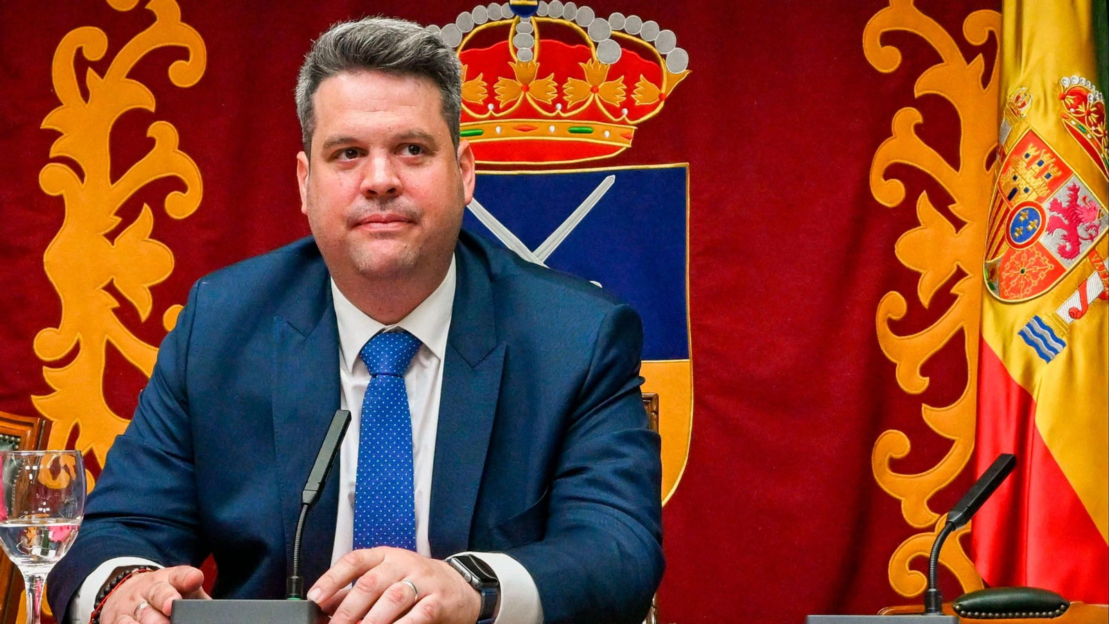 El alcalde de Maracena, Carlos  Porcel