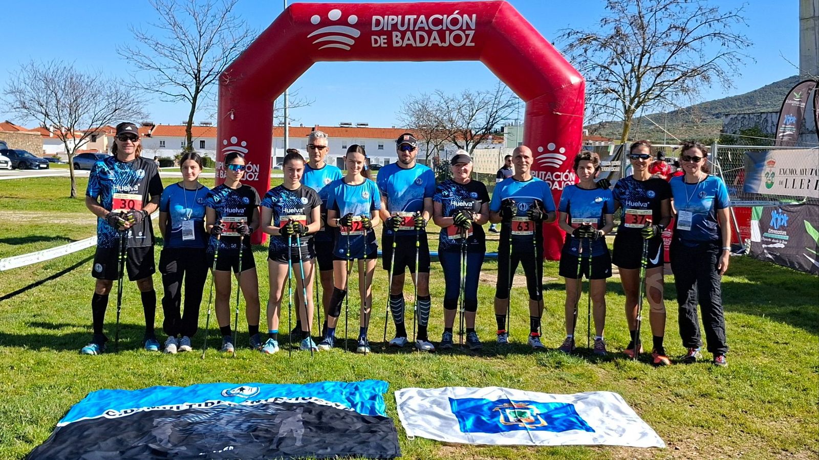 Equipo de marcha nórdica del CD Multideporte.