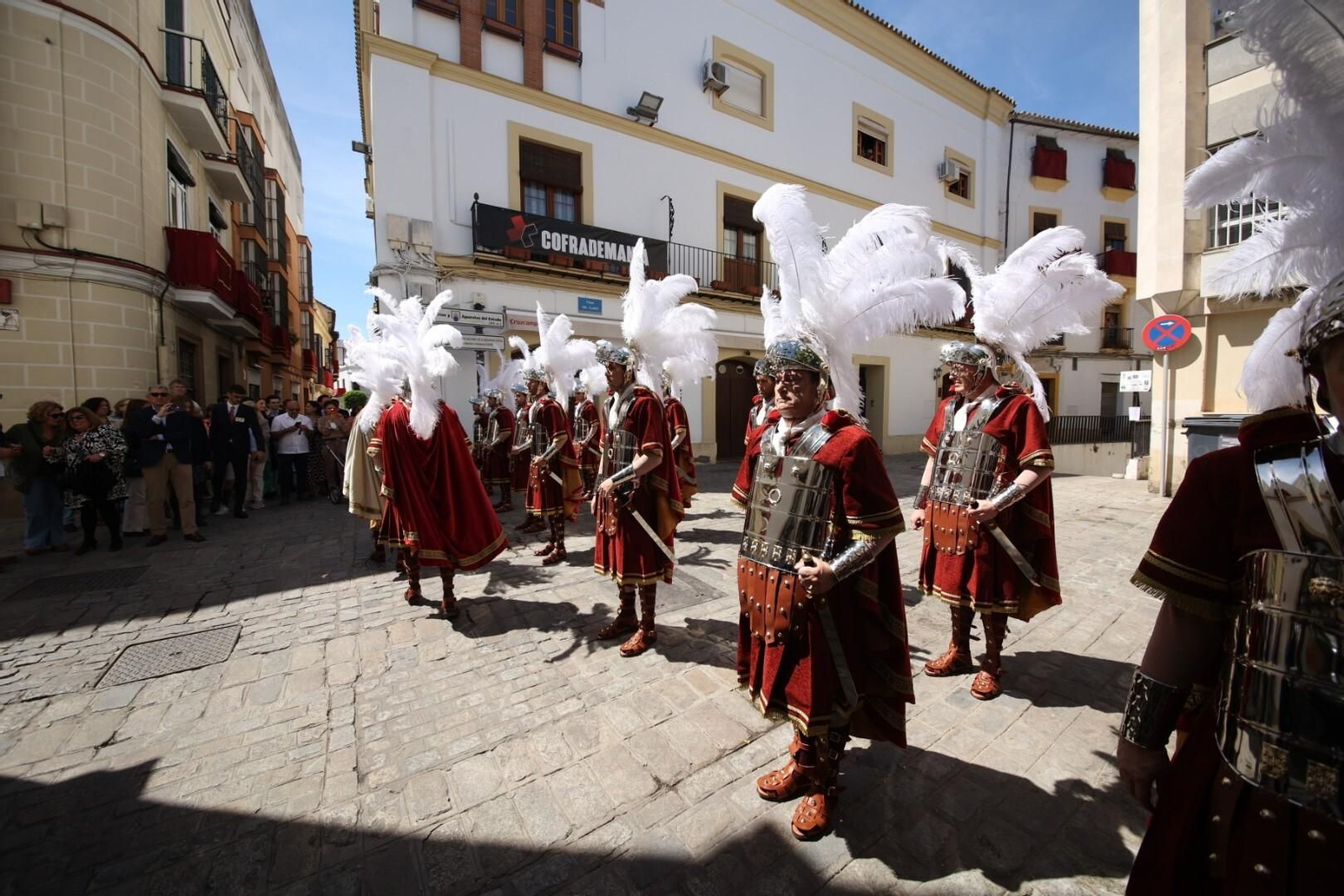 La guardia romana del Señor del Consuelo de la hermandad del Transporte