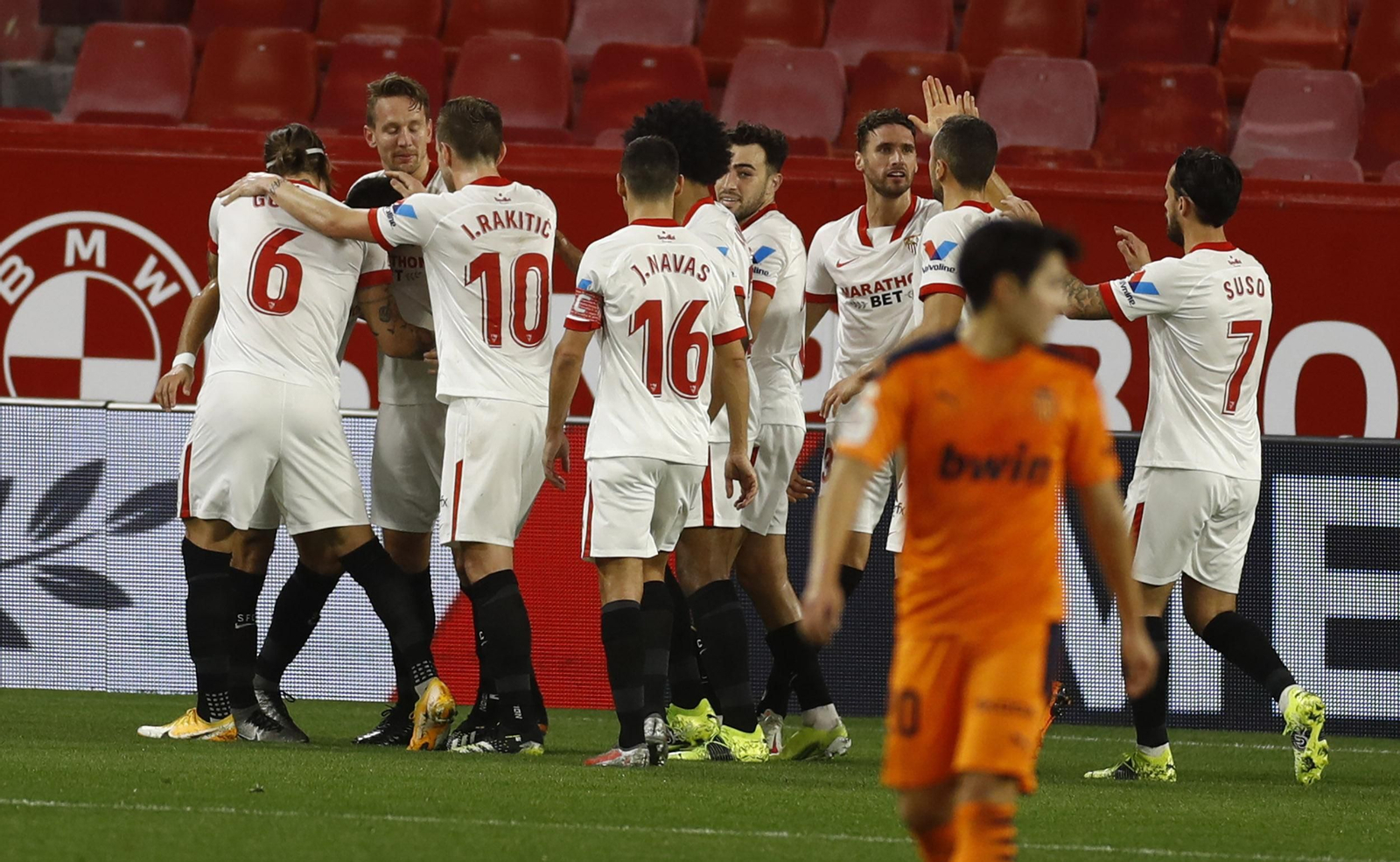 El Sevilla-Valencia de Copa del Rey, en imágenes