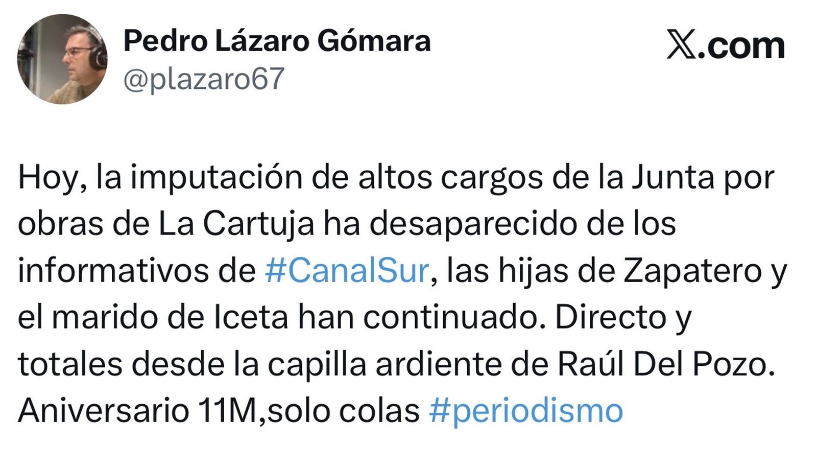 Manipulación en Canal Sur