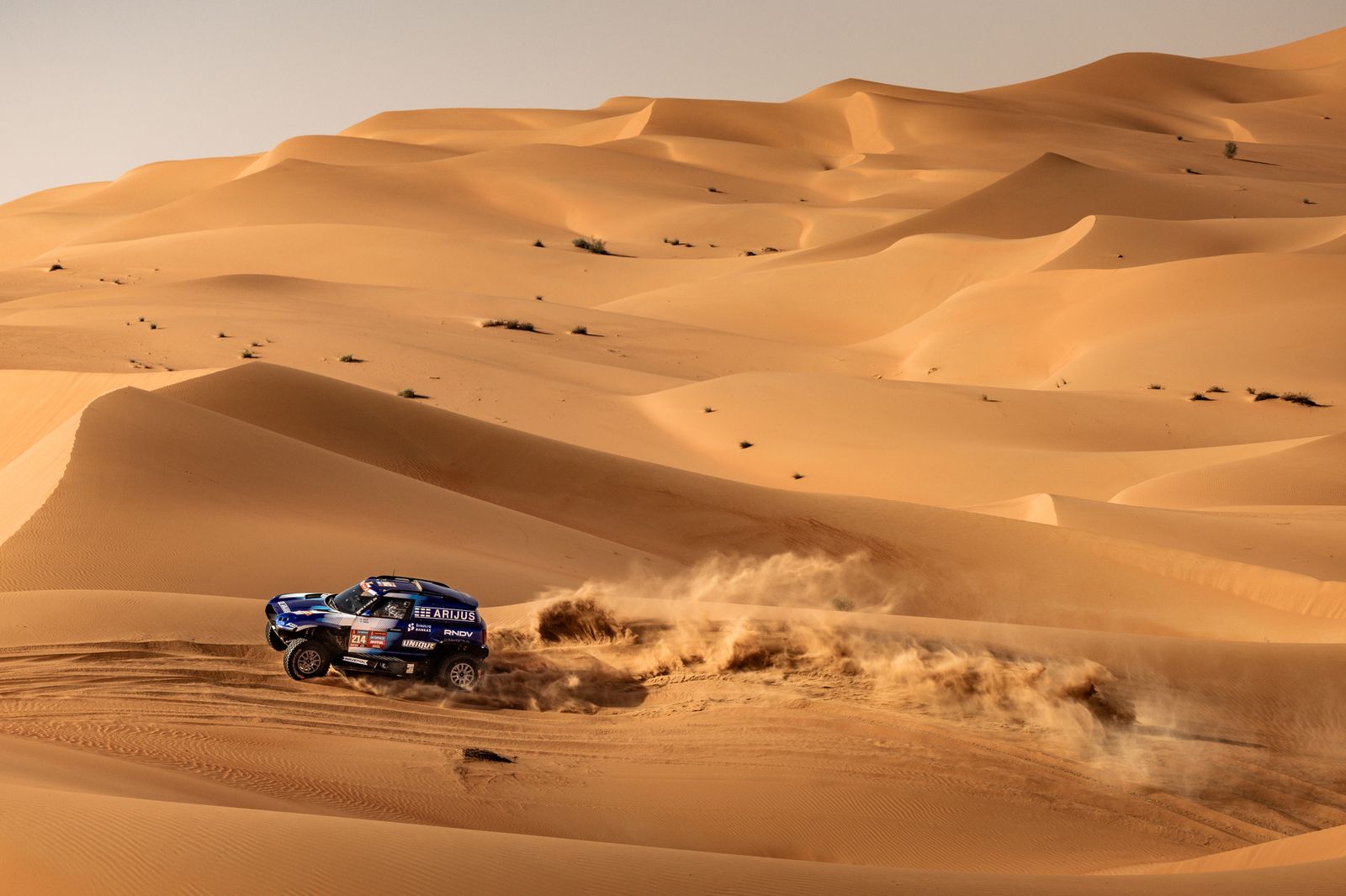 Las mejores fotos del Dakar por las dunas