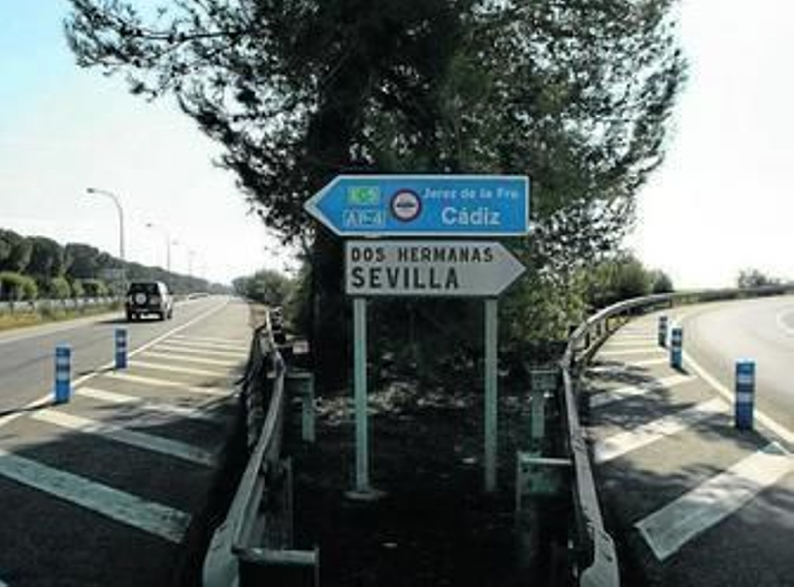 Una de las bifurcaciones entre la AP-4 y la N-IV que hay en la provincia de Sevilla.