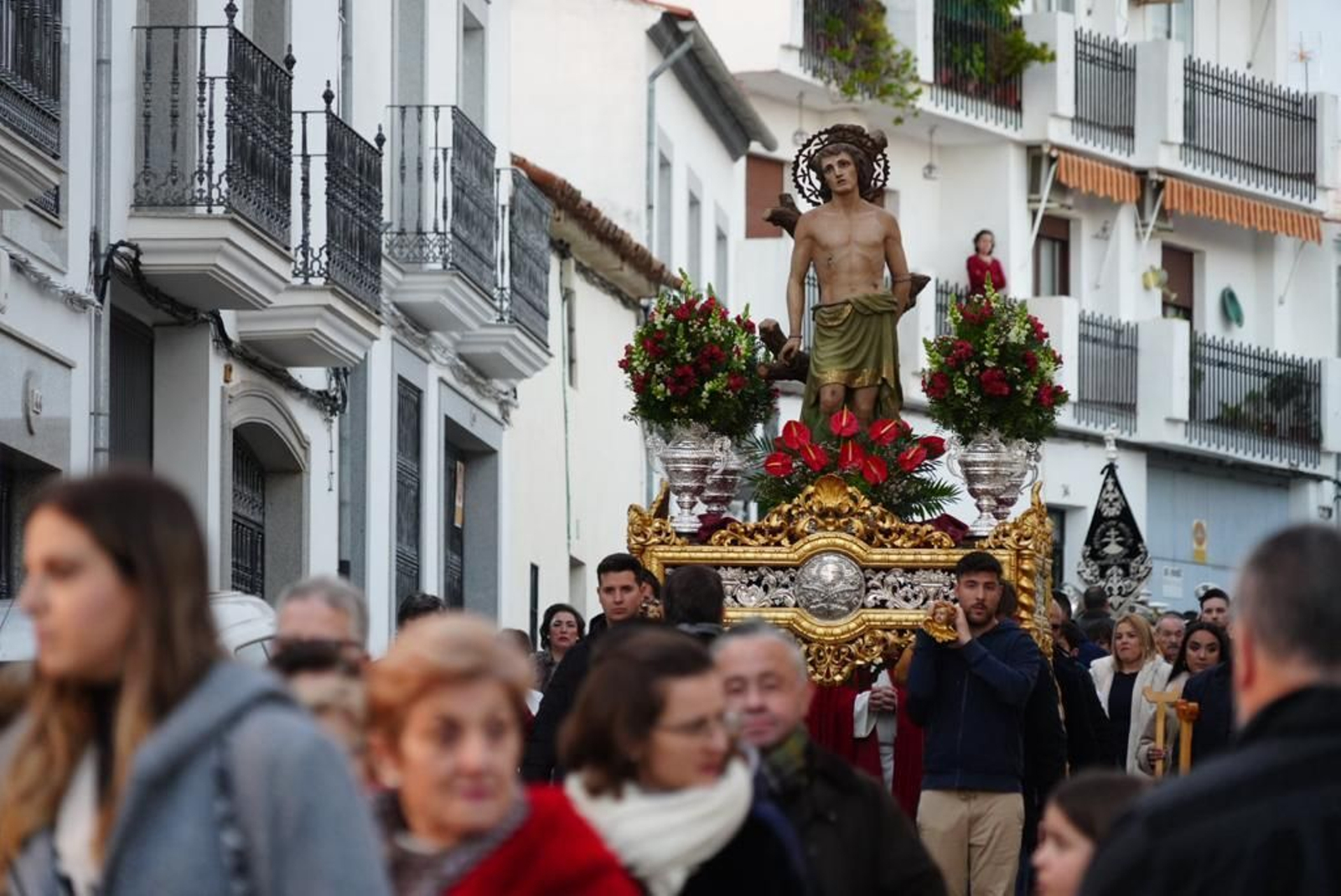 La procesión de San Sebastián en Pozoblanco 49 años después, en imágenes