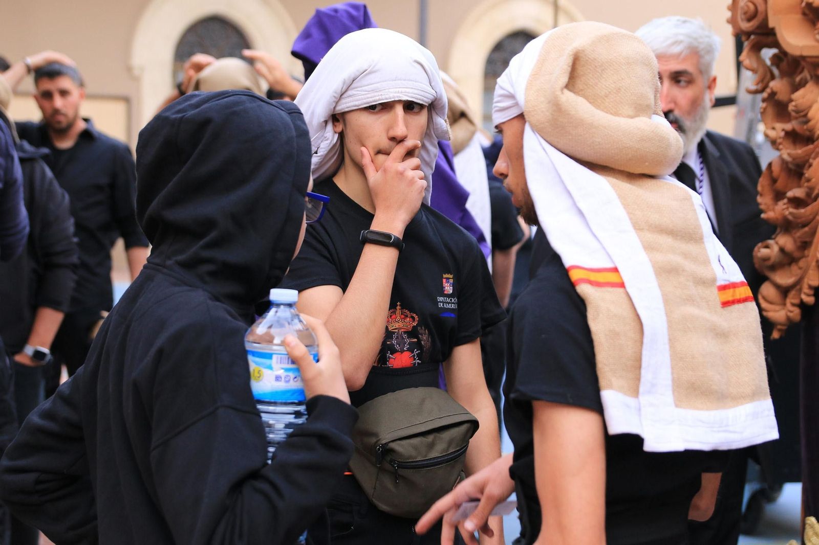 La procesión de Las Angustias, en imágenes