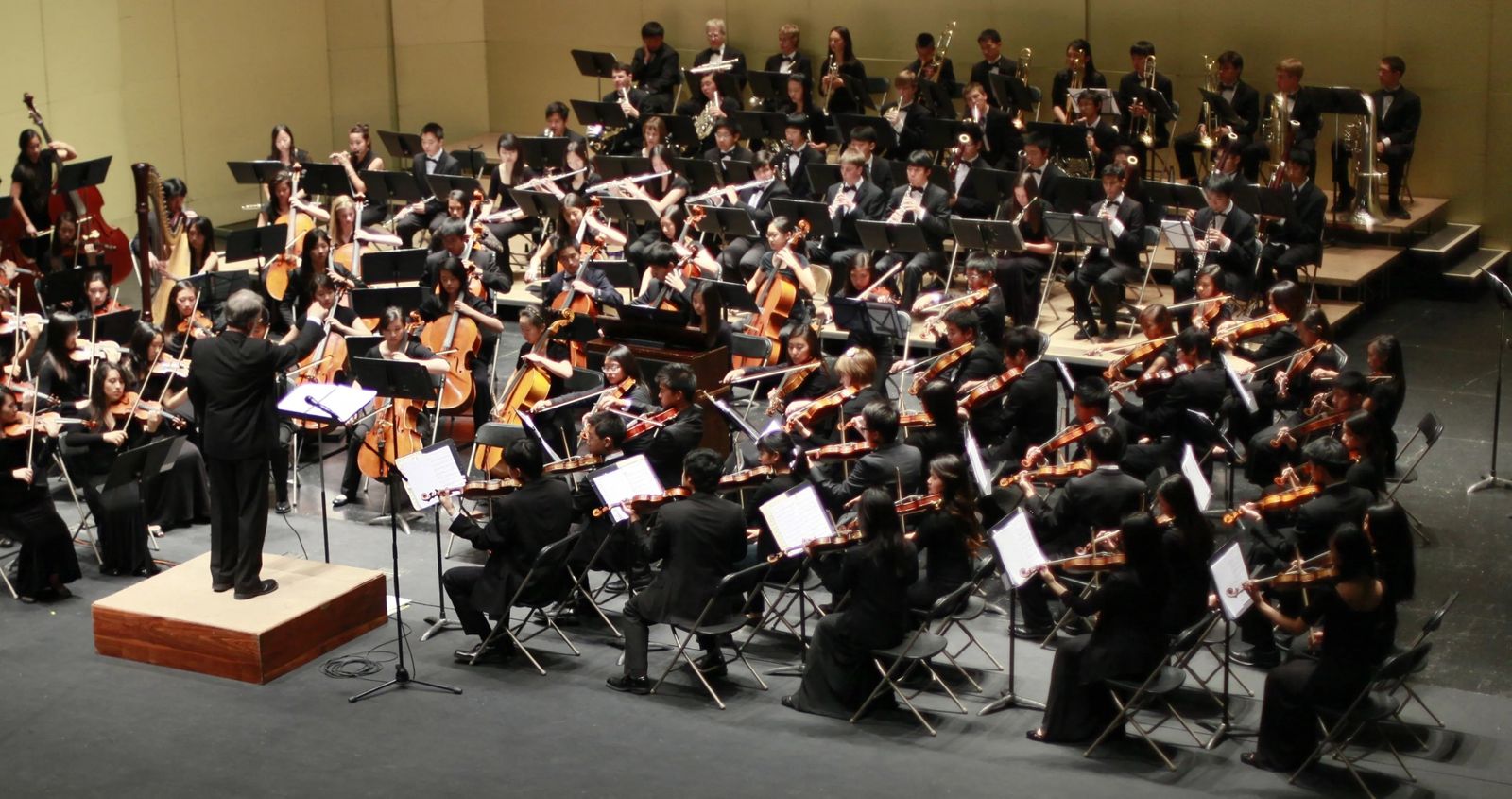 La orquesta 'California Youth Symphony', durante una actuación.