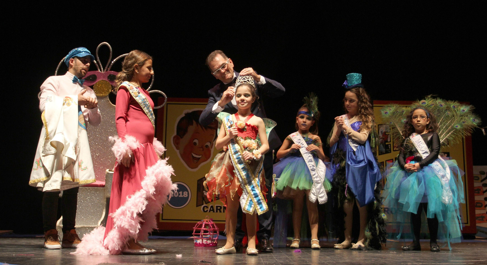 Gala de la coronación de  la choquera mayor e infantil del Carnaval Colombino 2018