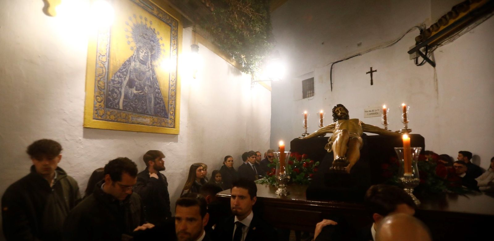 El Cristo de la Clemencia, durante el vía crucis del año pasado.