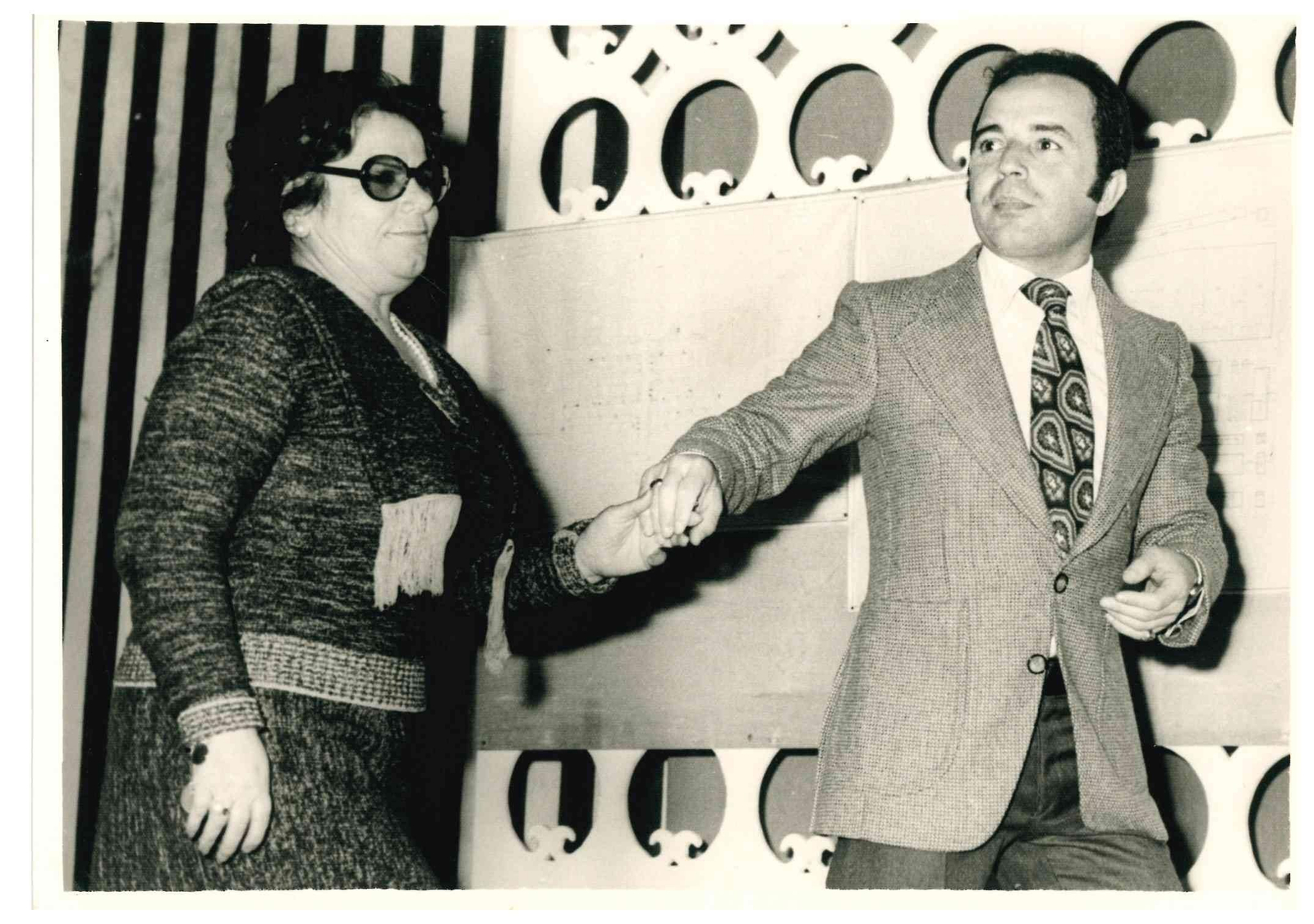 'La Sallago' junto a Pepe Marín, momentos antes de recibir el premio de 'Flamenco a la Una'.