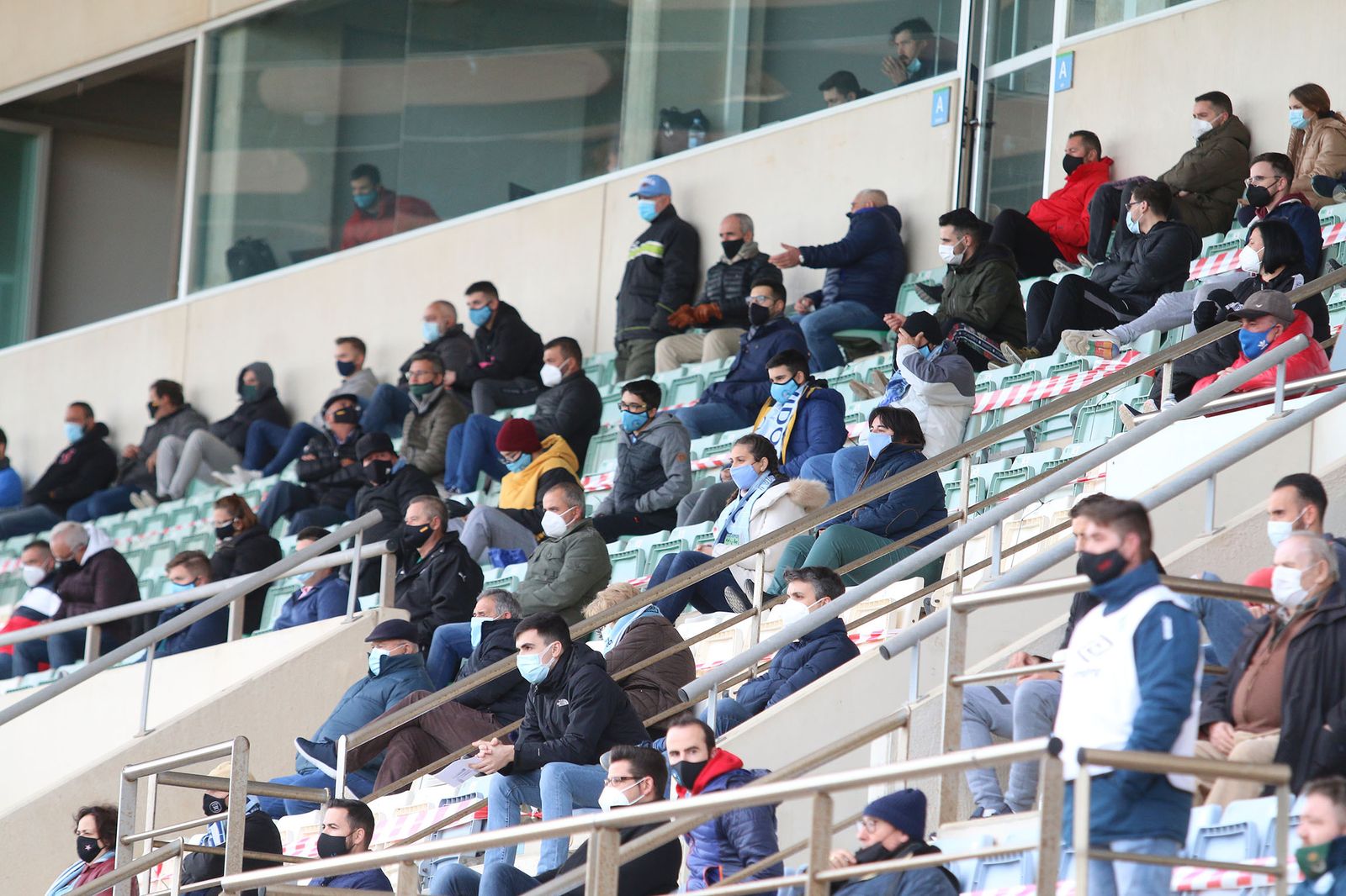 Aficionado en Santo Domingo durante el duelo ante el Real Murcia.