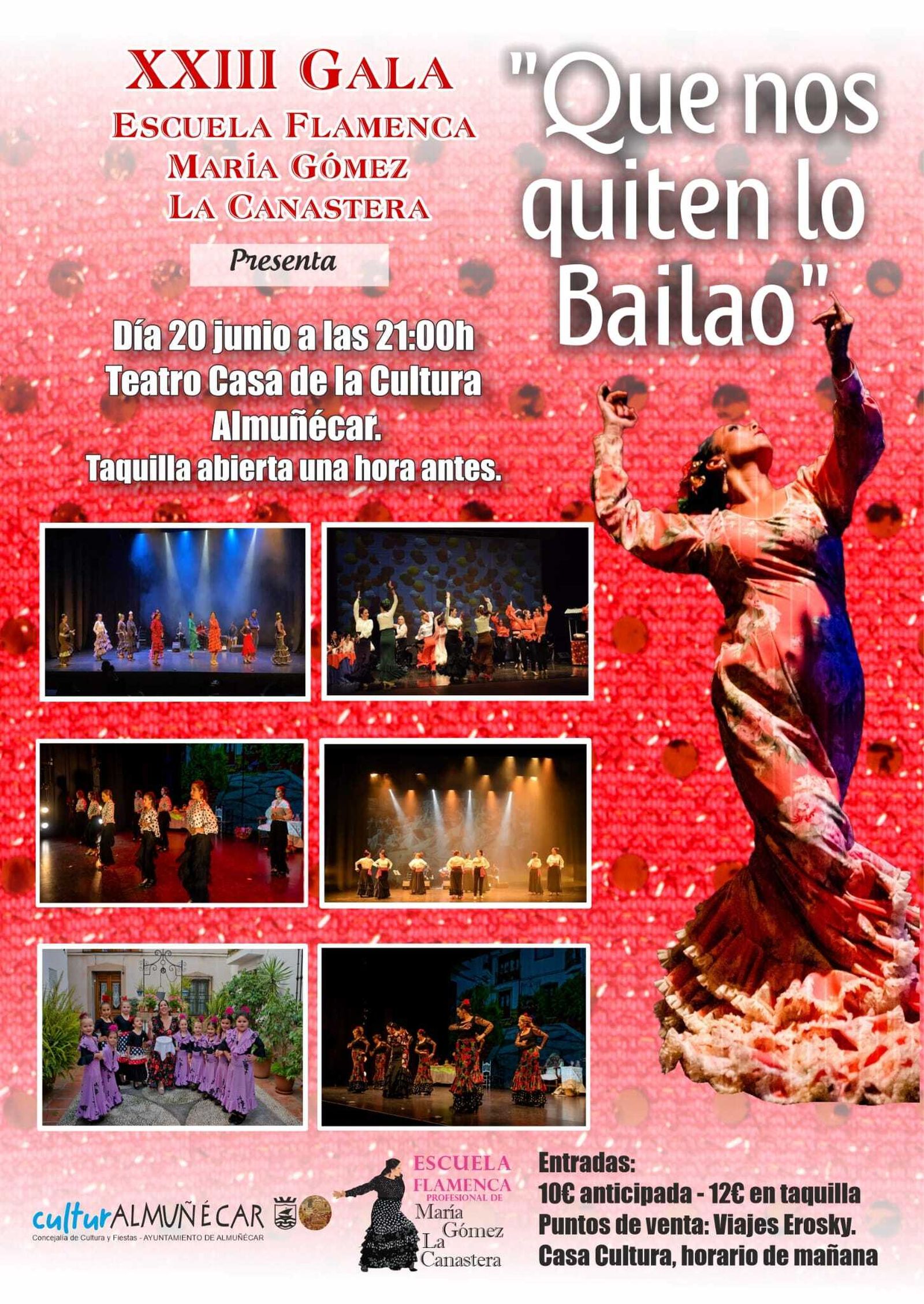 La Casa de la Cultura de Almuñécar acoge el  martes la XXIII Gala Flamenca María Gómez 'La Canastera'