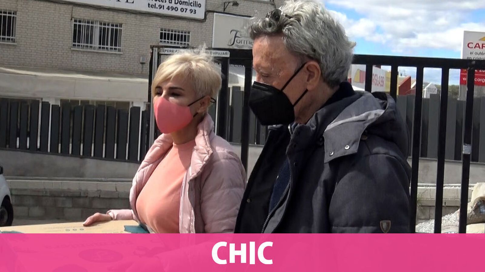 Ortega y su esposa, Ana María Aldón, este martes.