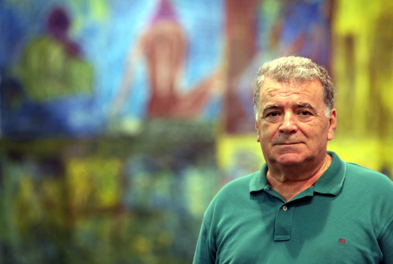 Domínguez Rangel muestra su obra en la sala de la Fundación Caja Rural del Sur.