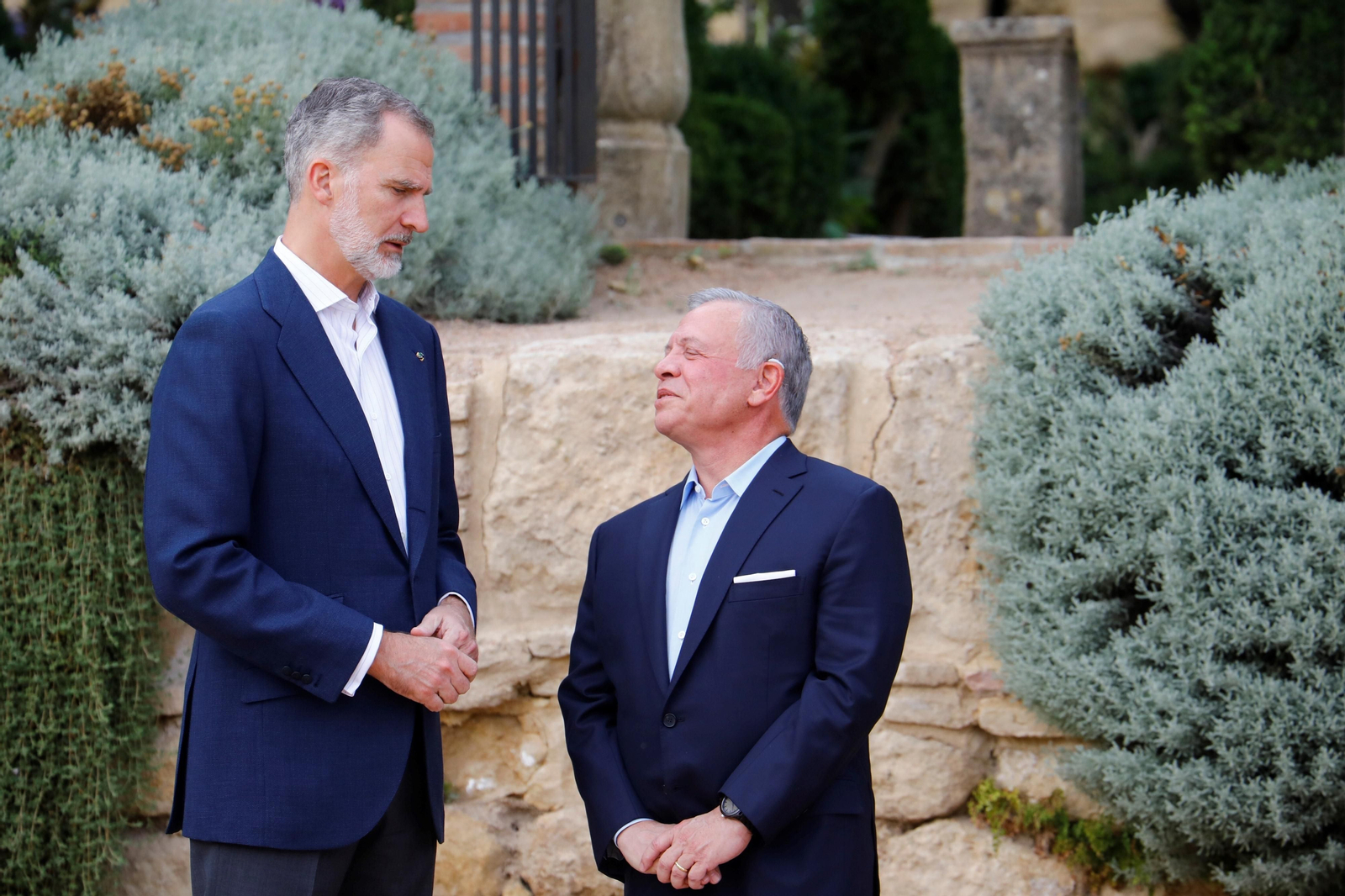 Los reyes Felipe VI y Abdalá II, en el Alcázar de los Reyes Cristianos de Córdoba