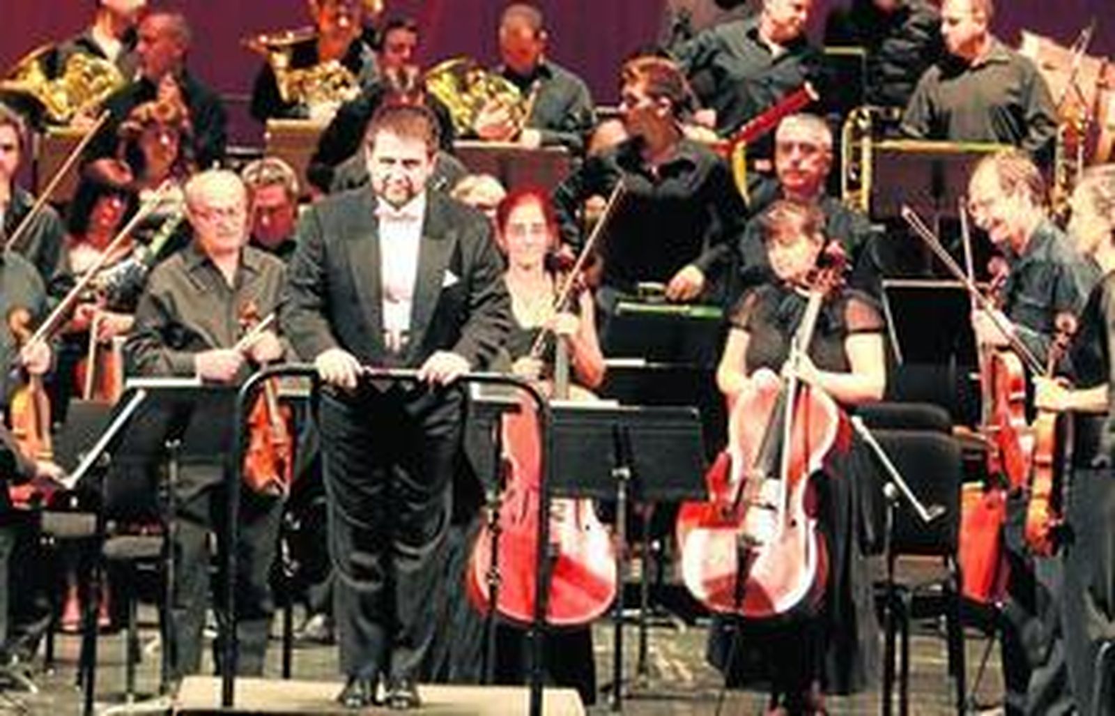 Lorenzo Ramos, al frente de la Orquesta, en un concierto reciente.