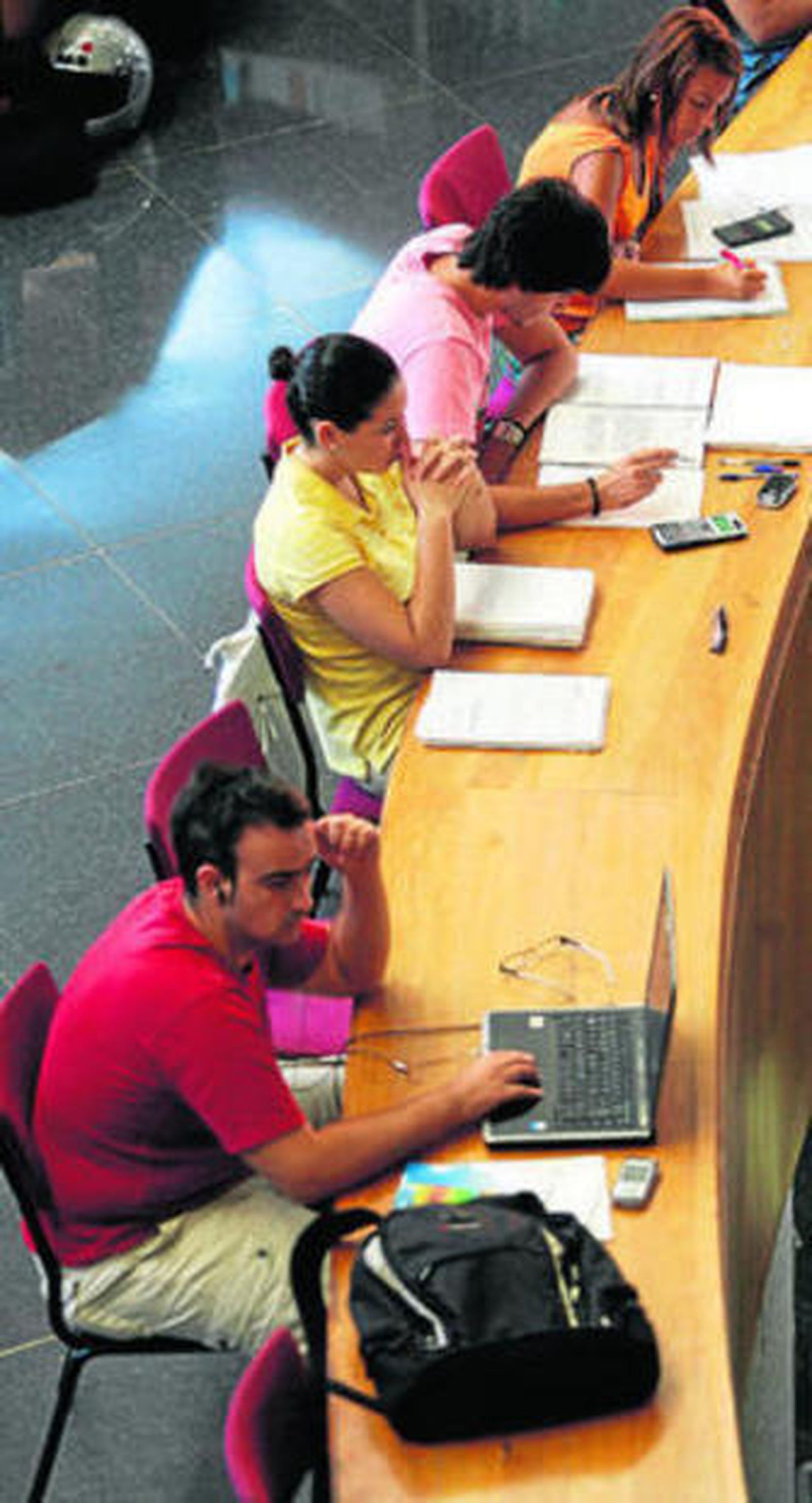 Estudiantes de la Universidad de Málaga.