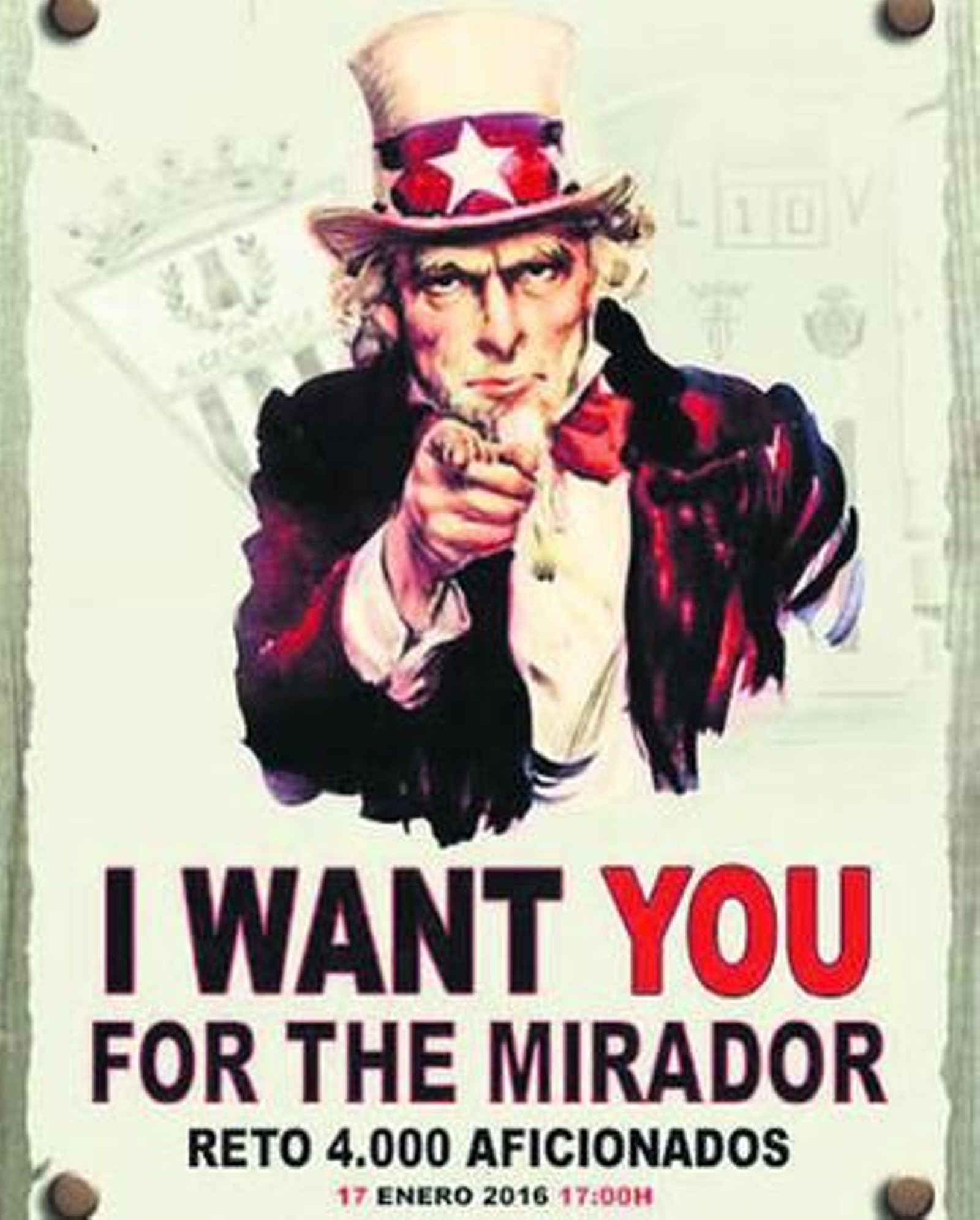 Carteles que anuncian la iniciativa: entradas desde dos euros.