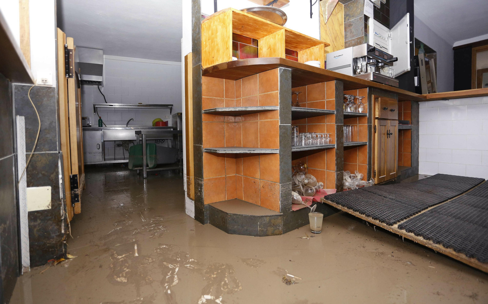 Los daños de la tormenta en Coín