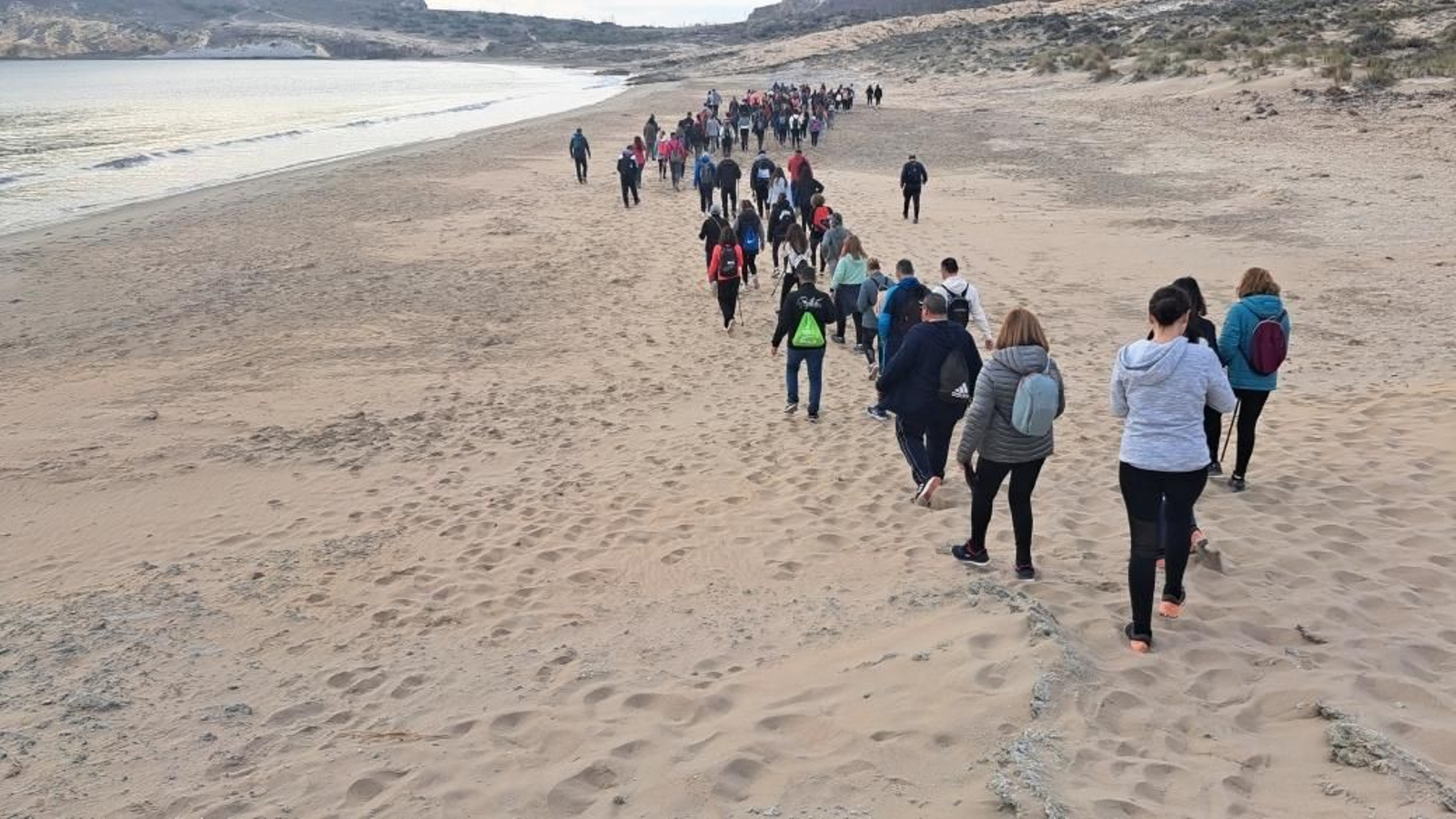 Primera ruta senderista 'Los Genoveses-Mónsul'.