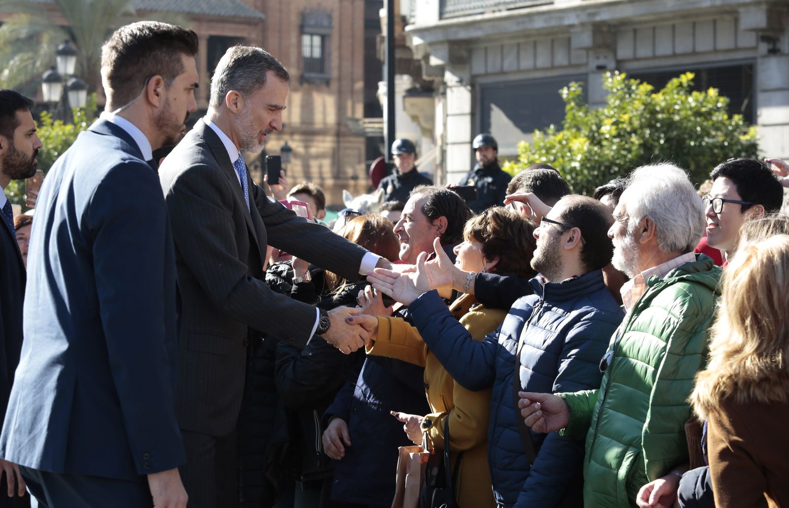 Las imágenes de la visita del Rey a Sevilla