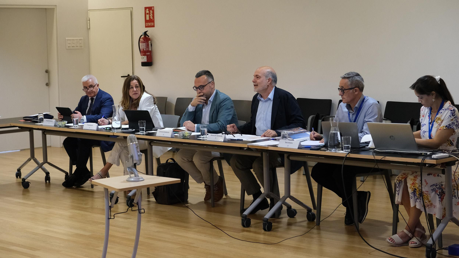 Alfonso Peres durante su intervención en la reunión ordinaria del Consejo Rector