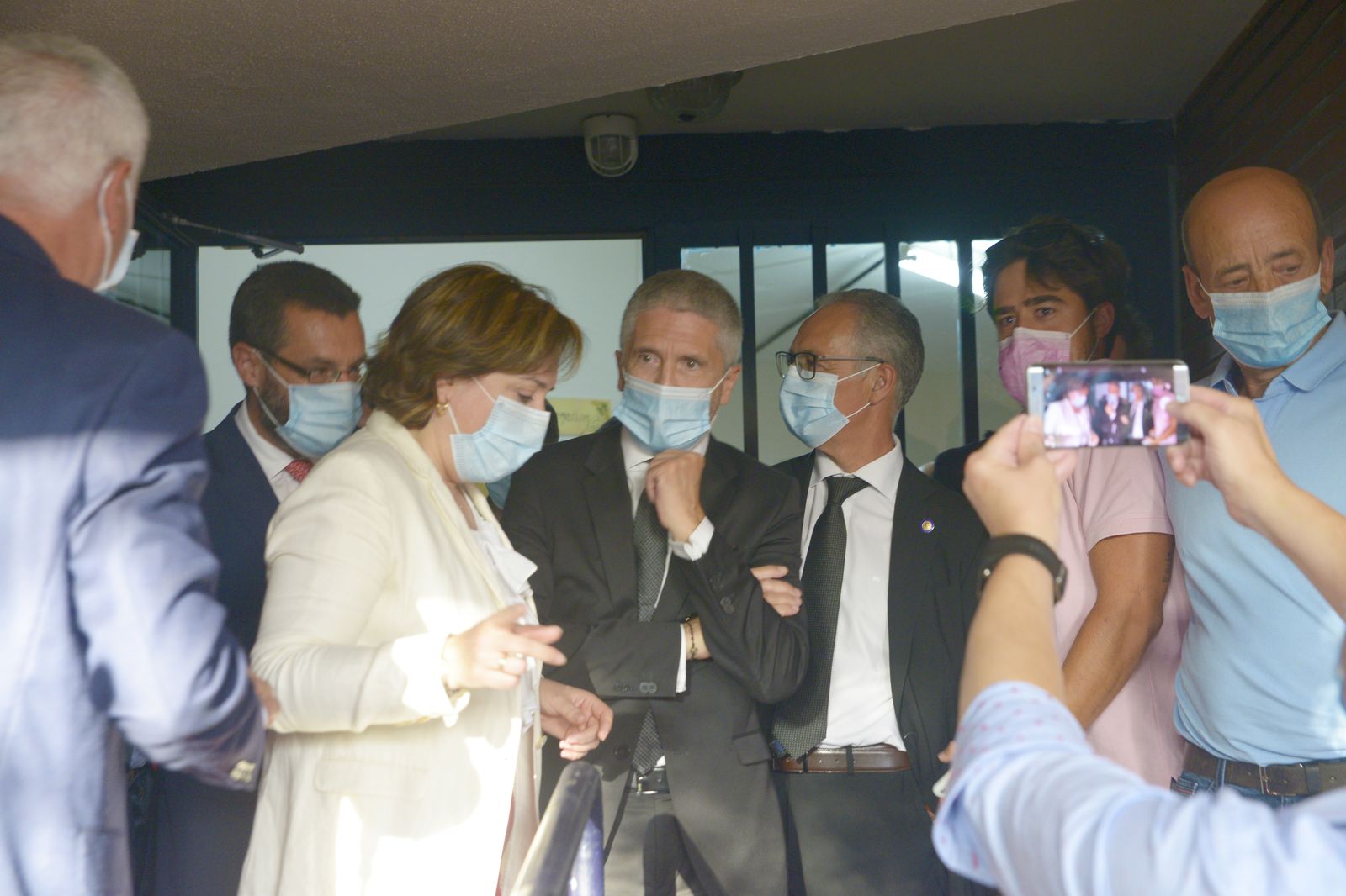 Fotos de la visita del Ministro del Interior a La Linea