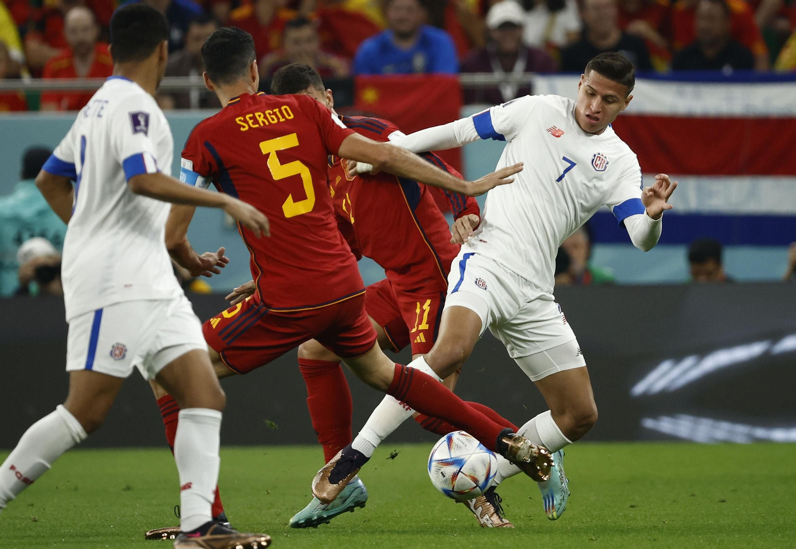 Las imágenes del España - Costa Rica en el Mundial de Qatar