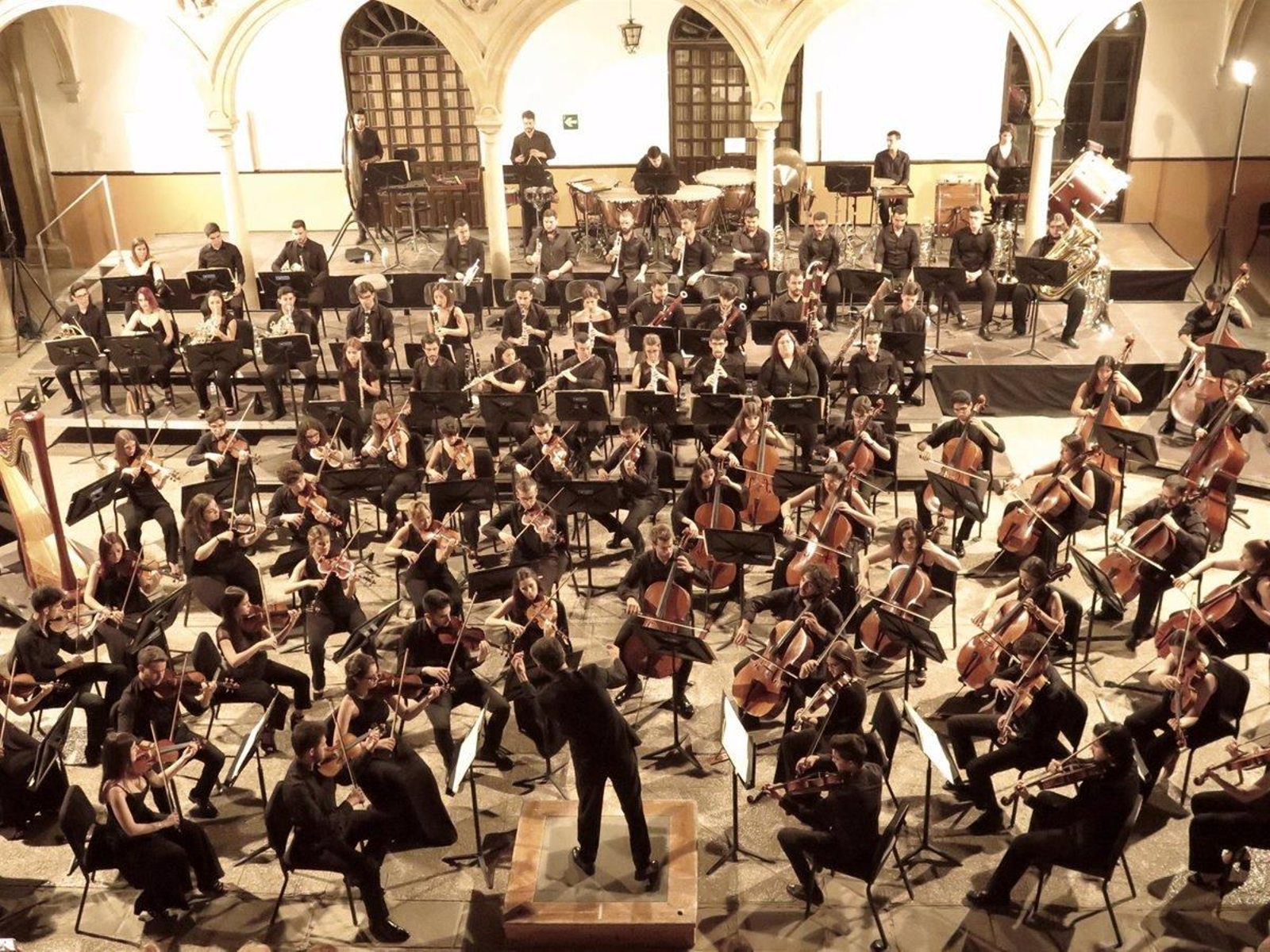 La Orquesta Joven de Andalucía durante uno de sus conciertos.