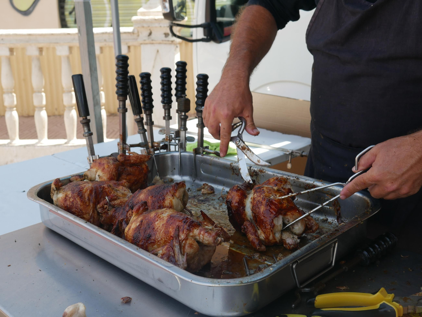 Negocio de pollos asados.