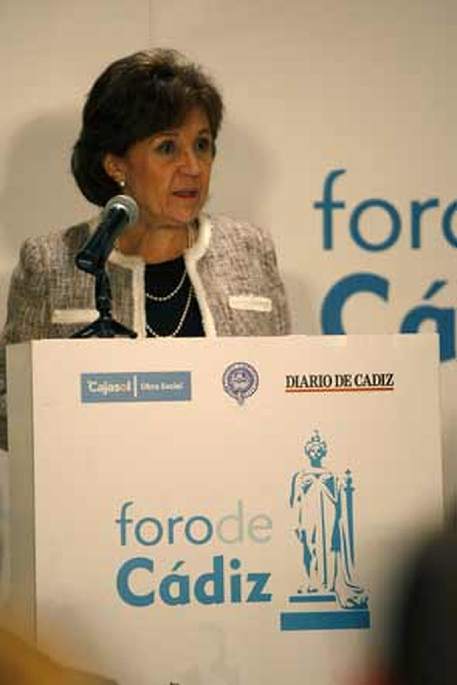 Carmen Caffarel, durante su conferencia.

Foto: Jose Braza
