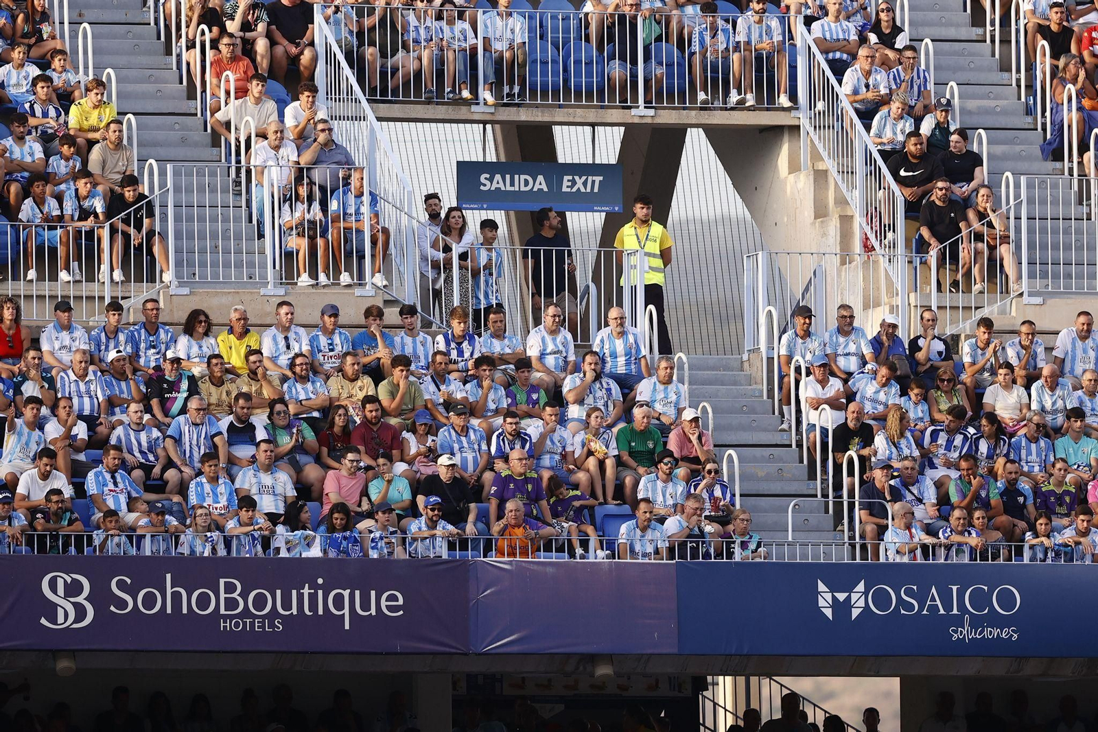 Búscate en las gradas de La Rosaleda durante el Málaga CF-Cádiz