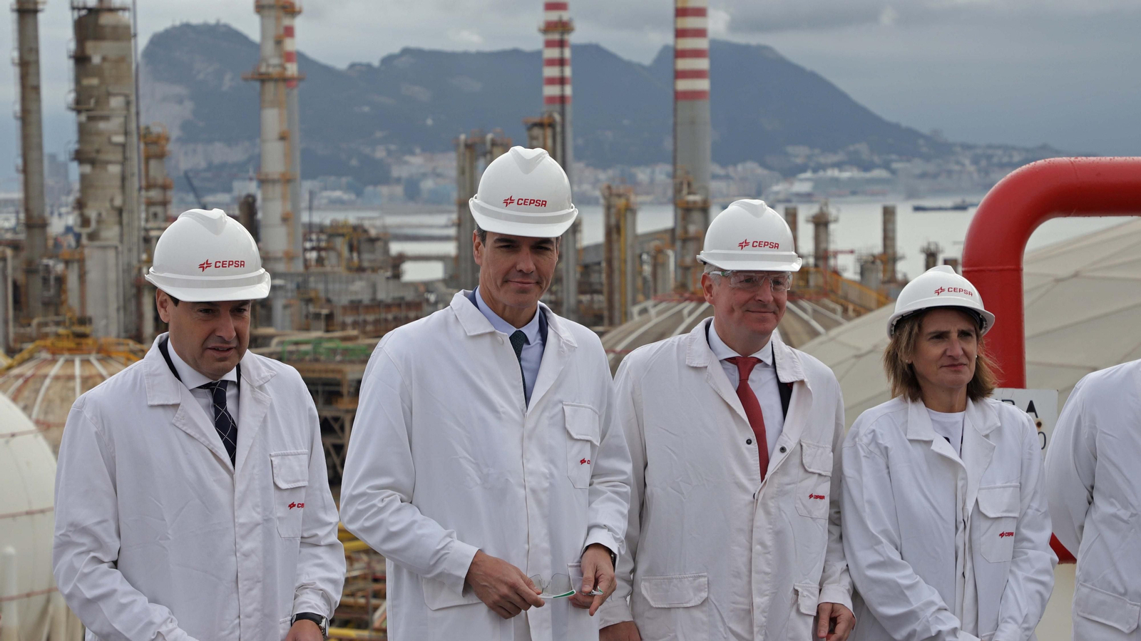 Fotos de la presentación del proyecto Valle andaluz de hidrógeno verde de Cepsa