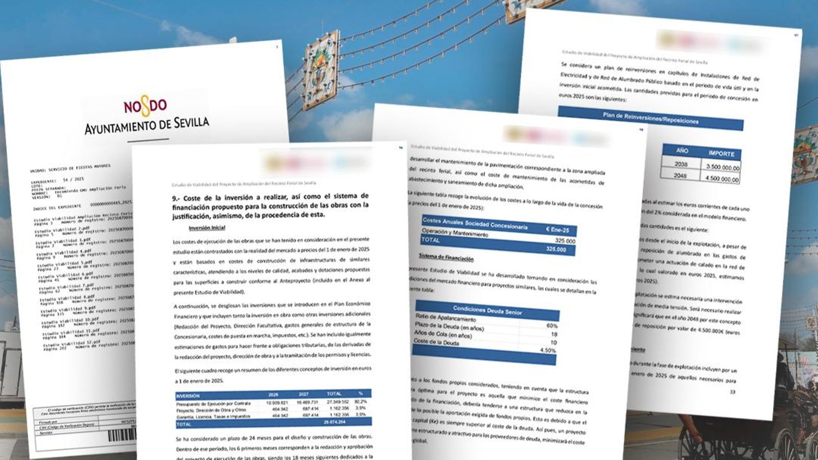 Extractos del estudio de viabilidad del proyecto de ampliación de la Feria. Extractos del estudio de viabilidad del proyecto de ampliación de la Feria.